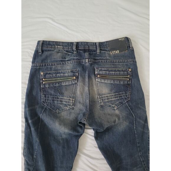 G-Star Raw ARC Ocean 3D Tapered Jeans Size 26x30 Distressed Medium Wash Grunge - Picture 13 of 13